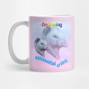 I'm having existential crisis, possum Mug